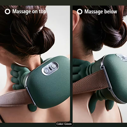 Wireless Neck & Shoulder Massager- Deep Tissue Heat Relief