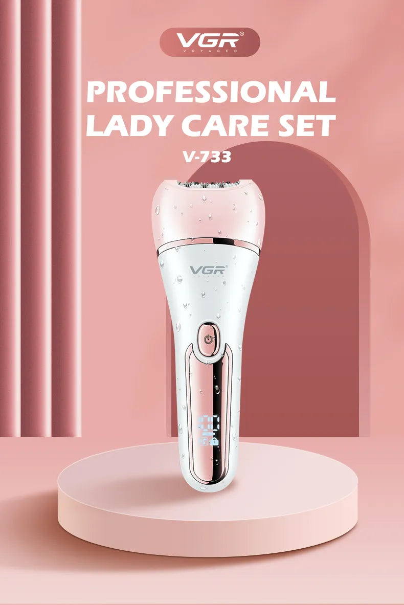 VGR Women's Epilator Shaver Set