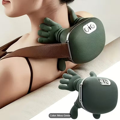 Wireless Neck & Shoulder Massager- Deep Tissue Heat Relief