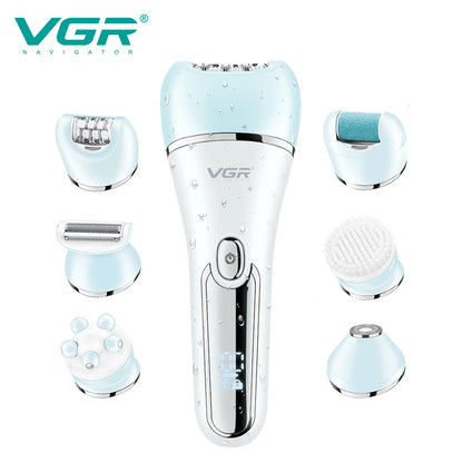 VGR Women's Epilator Shaver Set