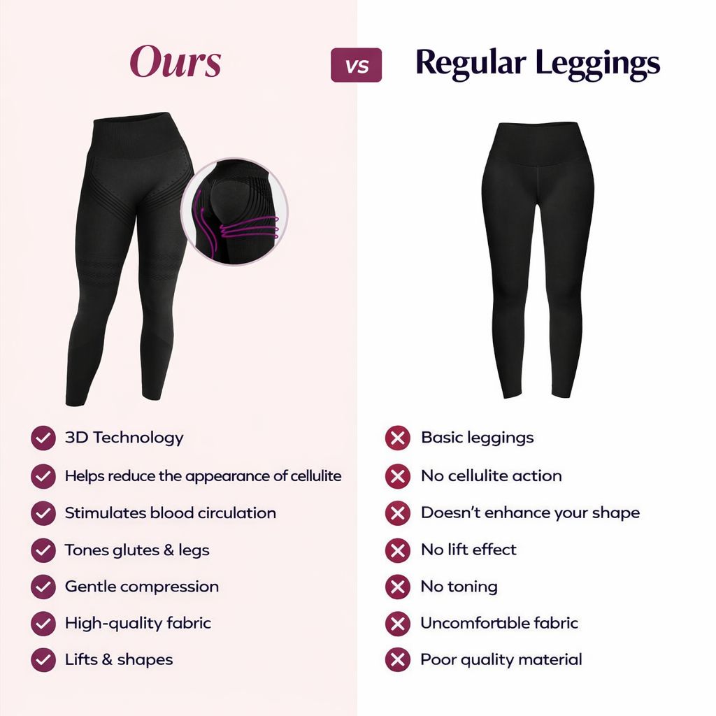 3D Drainerende Anti-Cellulite Leggings